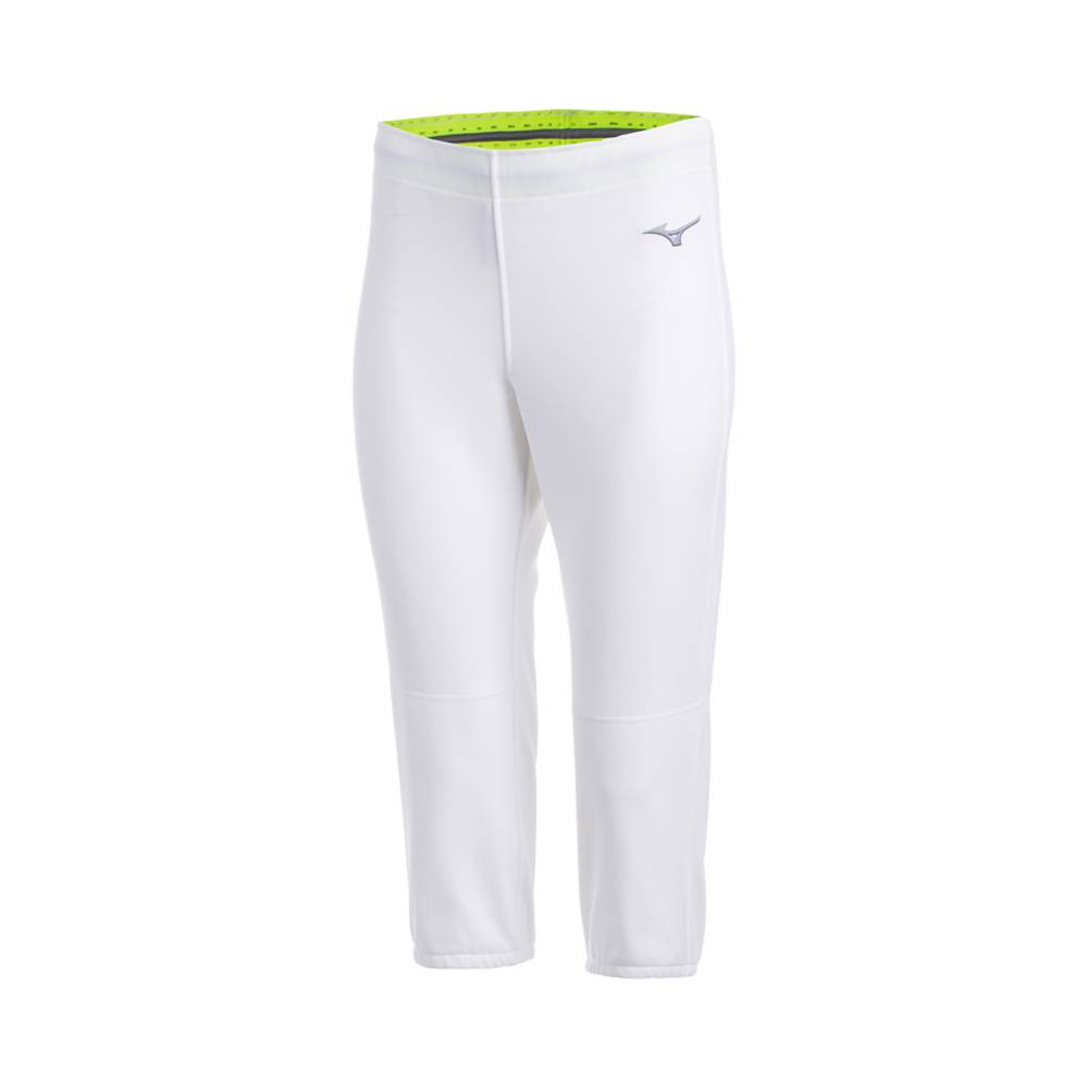 Pantalones Mizuno Softball Stretch - Unbelted Para Mujer Blancos 1793450-TX